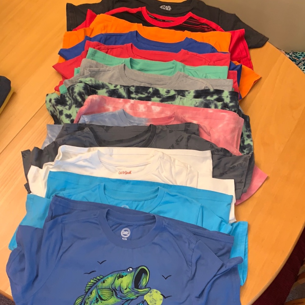 13 shirts all fit 14/16